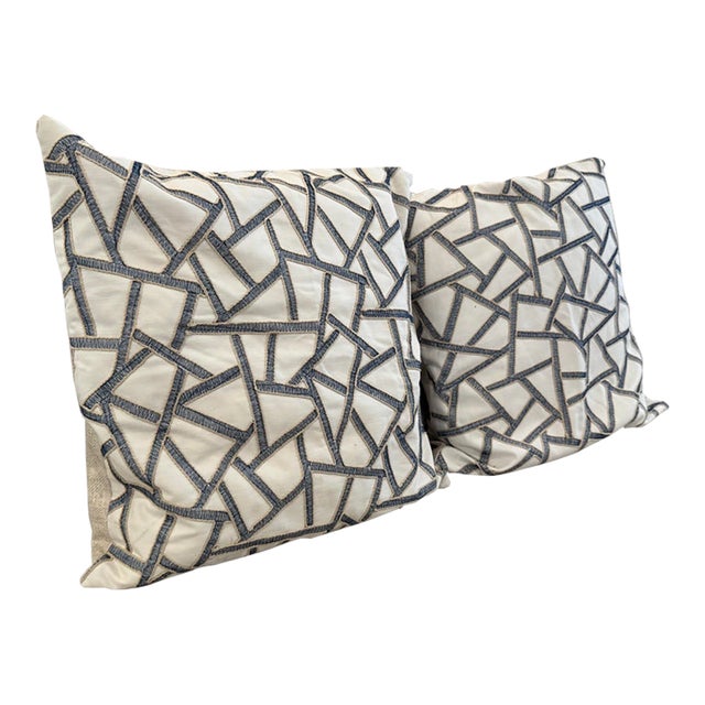 Thom Filicia Home Collin Linen Pillows, Pair For Sale