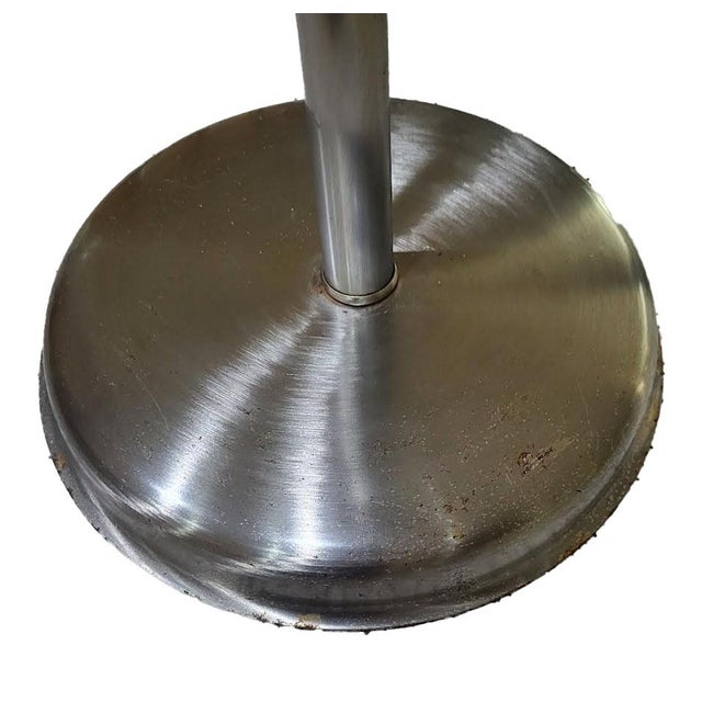 Mid-Century Modern Brushed Aluminum Floor Standing Champagne Ice Bucket With Lid For Sale In Las Vegas - Image 6 of 8