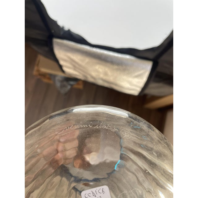 Venini Tall Clear Vase by Thorsen & Carlsson for Venini, 1970s For Sale - Image 4 of 5
