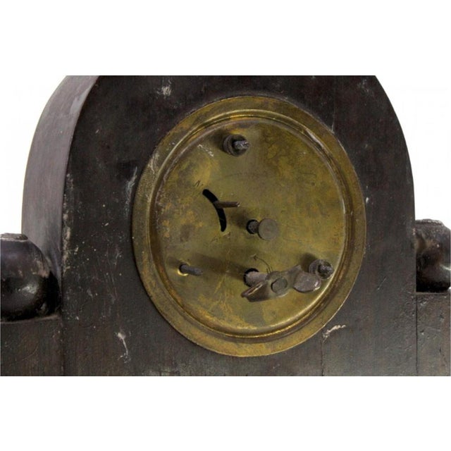 Regulator Clock in Wood with Silver Applications, in Very Good conditions. Designed 1890 to 1919 This piece has an...