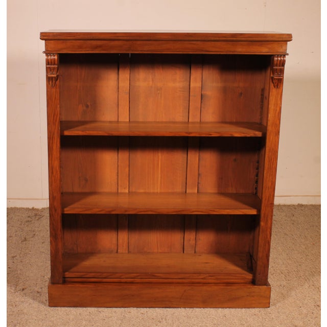 Open Bookcase in Walnut, 19th Century For Sale - Image 13 of 13