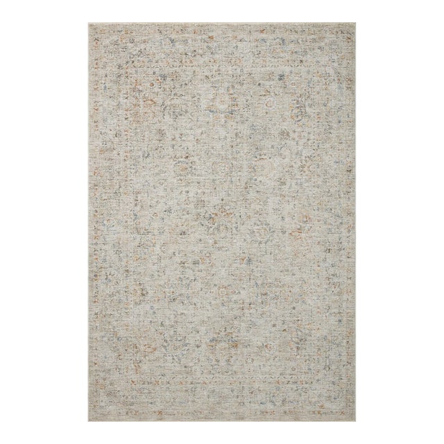 Amber Lewis x Loloi Honora Bone / Multi 9'-6" x 13' Area Rug For Sale