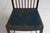 Brown Vintage Dining Chairs in Mahogany with Blue Leather Seats from Fritz Hansen A/S, 1940s, Set of 8 For Sale - Image 8 of 18