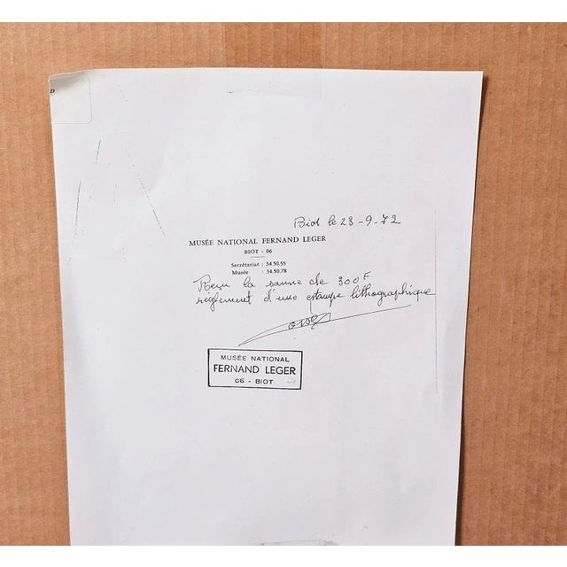 Paper Lithograph "The Couple" by Fernand Léger, 1955 For Sale - Image 7 of 7