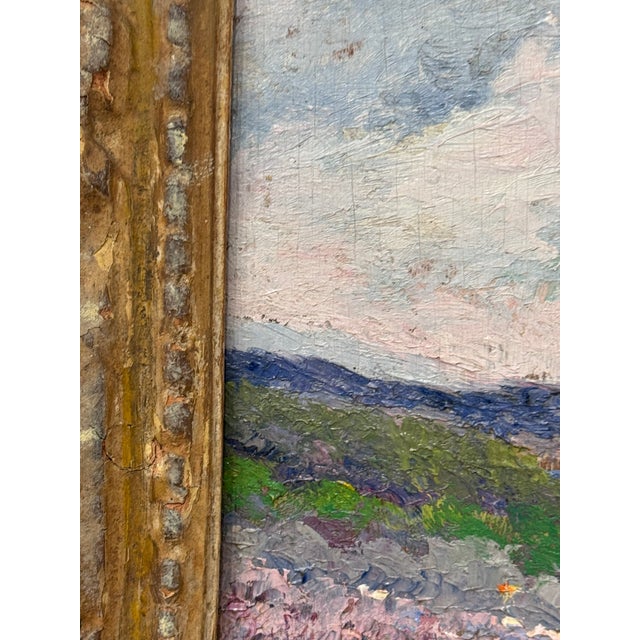 French 19th Century French Impression Landscape Oil For Sale - Image 3 of 13