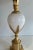 1970 Table Lamp in Gold Nickel and White Opaline in the Shape of an Ostrich Egg in the Style of Maison Charles For Sale - Image 9 of 12