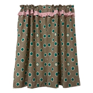 Polka Dot Handmade Curtains 45x36 Length Upcycled New For Sale