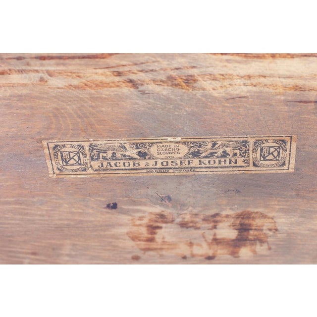 Side Table by J&J Kohn attributed to J. Hoffmann for Drevopodnik Holesov For Sale - Image 11 of 12