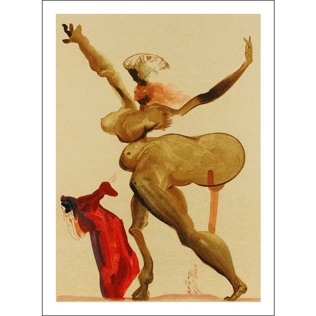 Artist: Salvador Dali Country: Spain Title: Hell 33 -Betrayers of their host Medium: Original Woodcut Marks: Not signed...