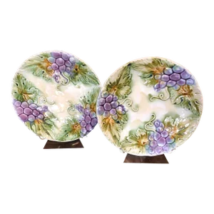 French 19th Century Grape Plate
