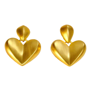 1980s Givenchy Brushed Gold Knocker Earrings, 2 Pieces