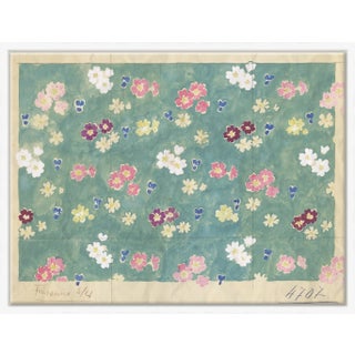 Flower Field Art Print in White Frame by Paule Marrot For Sale