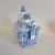 1980s Chinese Blue and White Porcelain Ding-Form Censer With Foo Dog Finial, Circa 1970s For Sale - Image 5 of 12