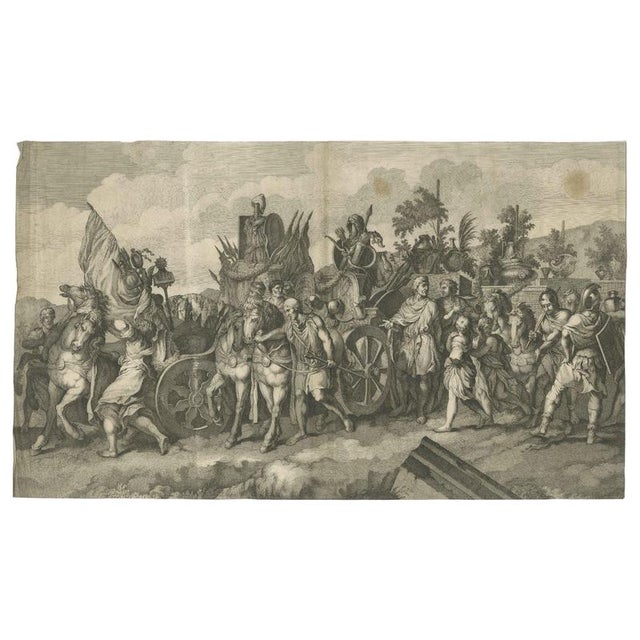 Military Procession with Spoils of War After Gerard De Lairesse Rossetti, 1700, Paper For Sale - Image 9 of 9