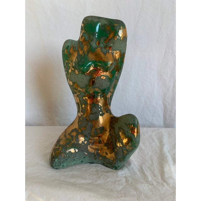 Mid-Century Modern Pair of Mid-Century Italian Figural Sculptures For Sale - Image 3 of 12