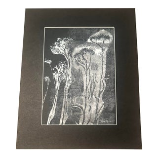Original Botanical Mono Print by Nancy Smith For Sale