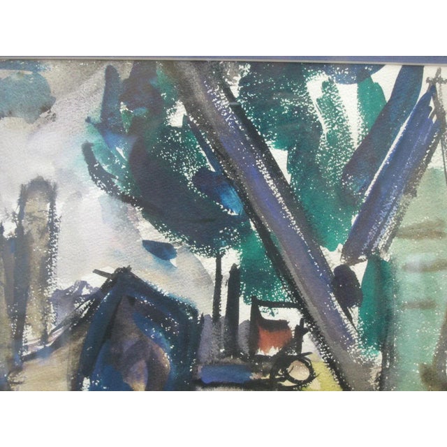 David McCosh Abstract Mountain Landscape Pacific Nw Watercolor Painting For Sale In Portland, OR - Image 6 of 8