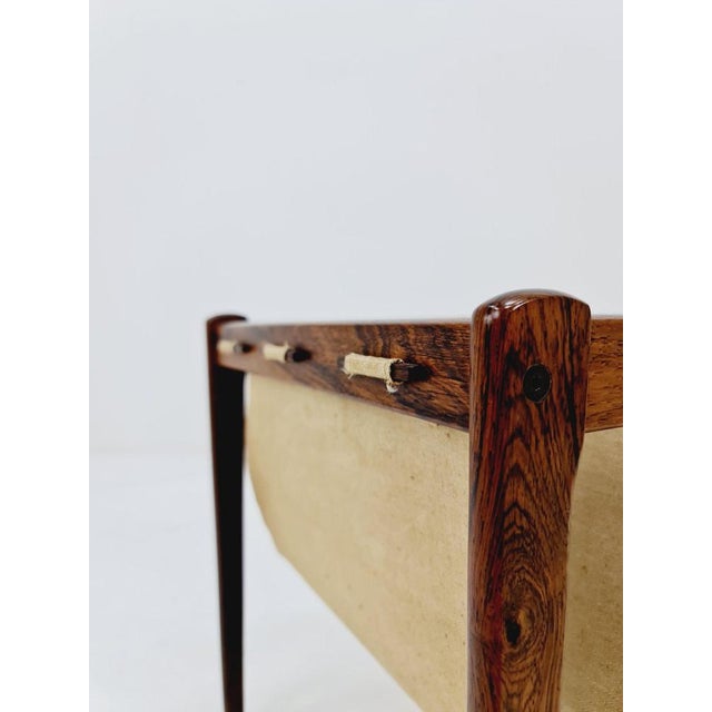 Wood Mid-Century Danish Side Table with Magazine Rack, 1960s For Sale - Image 7 of 11