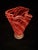 Vintage MCM Murano Style Hand Blown Swirl Ruffle Rim Art Glass Vase For Sale In Houston - Image 6 of 6