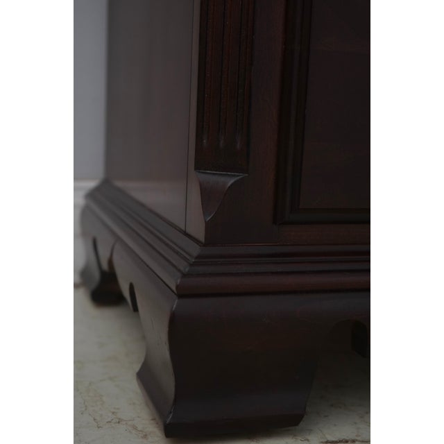 Thomasville Cherry Triple Dresser W. Trifold Mirror For Sale - Image 16 of 18