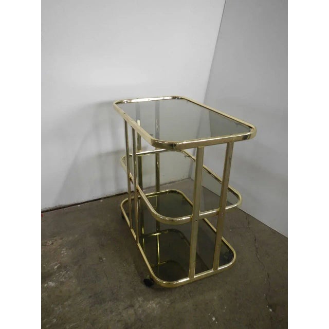 Italian Food Trolley with Glasses, 1970s For Sale - Image 11 of 12