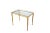 Mid-Century Glass and Gilt Brass Coffee Table with Twisted Legs, France, 1960 For Sale - Image 3 of 8