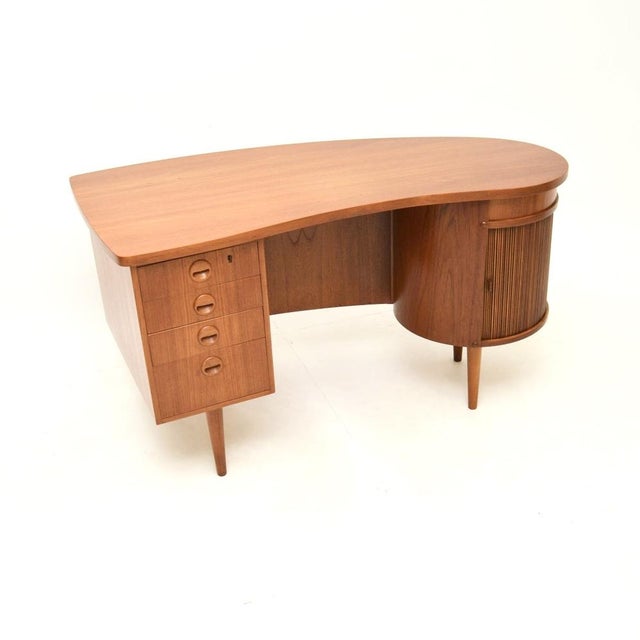 Vintage Danish Teak Desk, 1960s For Sale - Image 6 of 13