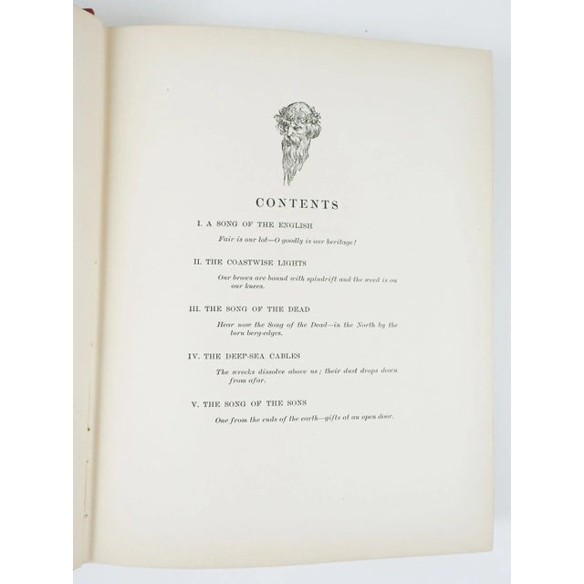 Antique 1909 Song of the English by Rudyard Kipling Book For Sale - Image 10 of 13