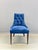 Wood Blue Upholstered Chair from Baker, 2010s For Sale - Image 7 of 11