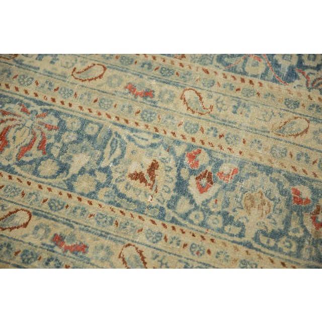 1940s Vintage Persian Meshed Lace Medallion Wool Carpet For Sale - Image 10 of 12