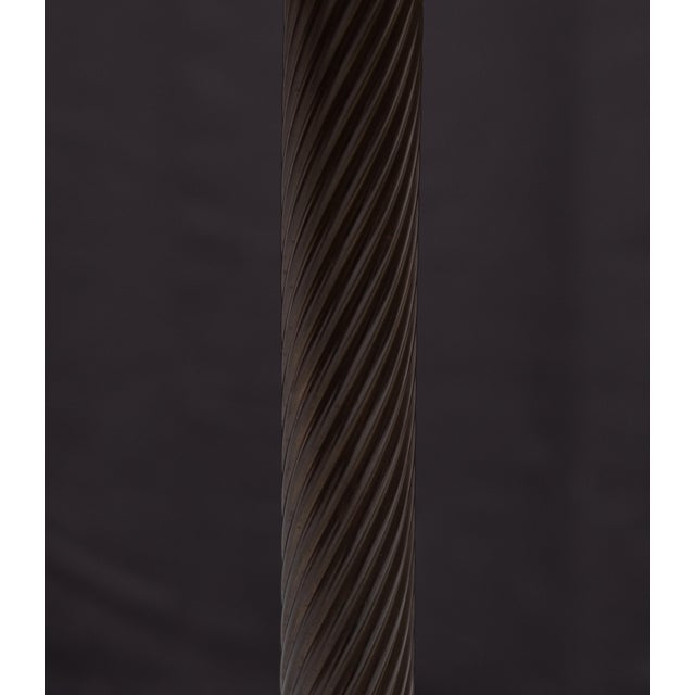 Stone Marble Chest Board on Brass Stand, 1970s For Sale - Image 7 of 9