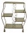 Gold Decorated Iron Tassel Design Etagere Curio Shelf For Sale
