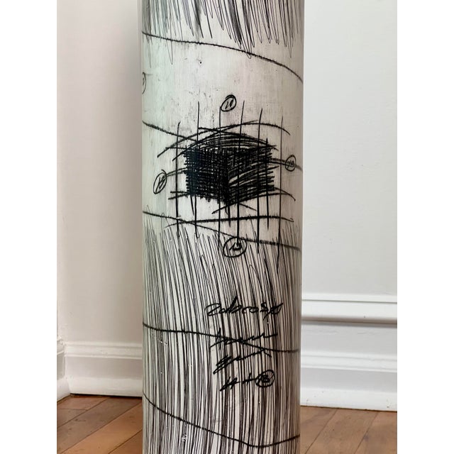 Yuri Zatarain Large Floor Vase, "Sketchbook" Series, 1990s For Sale - Image 9 of 14