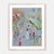 Happy Menocal In the Street by Happy Menocal in Natural Maple Frame, Medium Art Print For Sale - Image 4 of 4