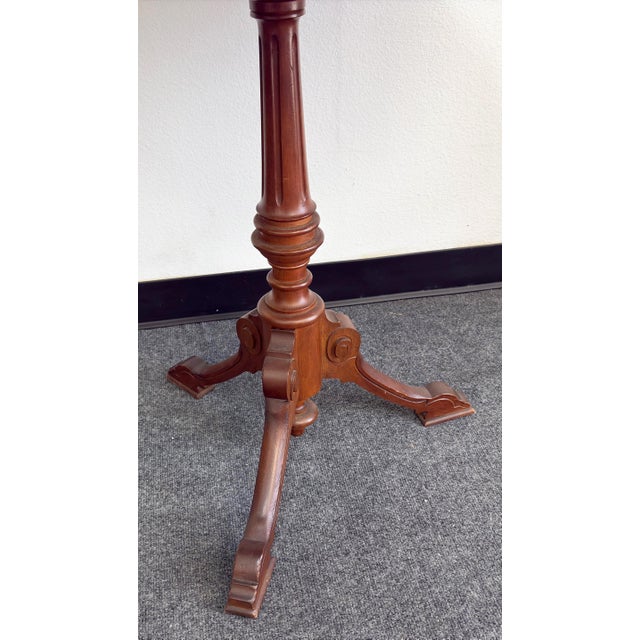 Victorian 1990s Round Tilt Top Table For Sale - Image 3 of 4