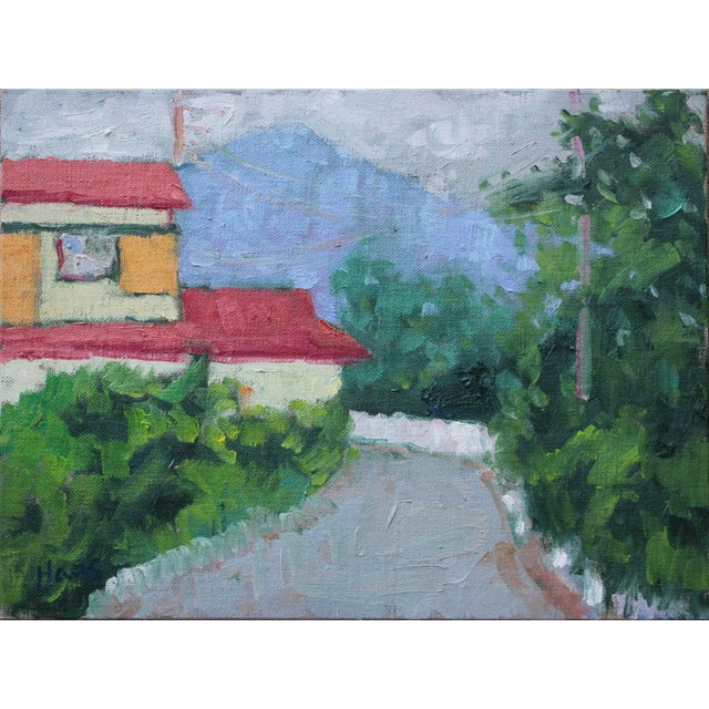 Mt. Fuji Landscape (Original Oil Painting) For Sale