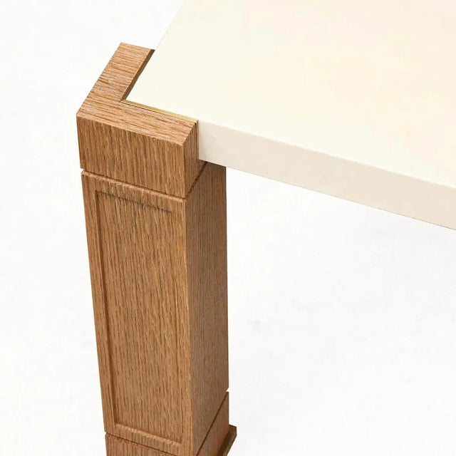 Not Yet Made - Made To Order Bespoke Parchment and Cerused Oak Coffee Table For Sale - Image 5 of 8