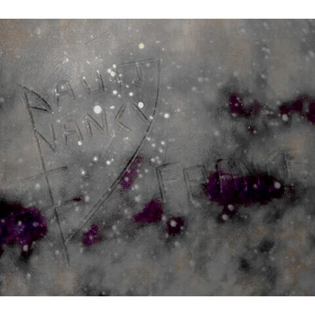 Red and Blue Vase with Long Neck from Daum Nancy, 1920s For Sale - Image 4 of 5