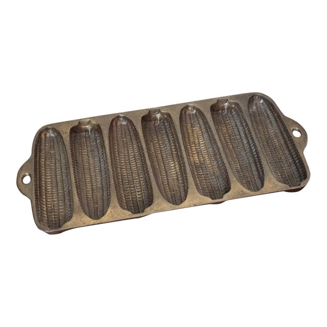 Antique Cast Iron Wagner Ware Cornbread Pan Krusty Korn Kobs, Well Seasoned For Sale