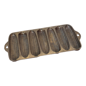 Antique Cast Iron Wagner Ware Cornbread Pan Krusty Korn Kobs, Well Seasoned