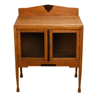 Art Deco Amsterdam School Display Cabinet in Oak, Netherlands, 1930 For Sale