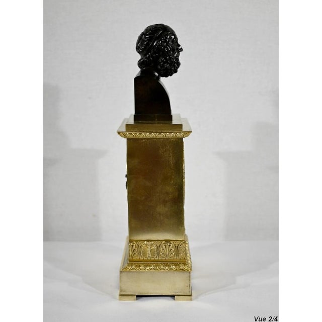 Golden Bronze Clock by A. Destape, 1800s For Sale - Image 13 of 18