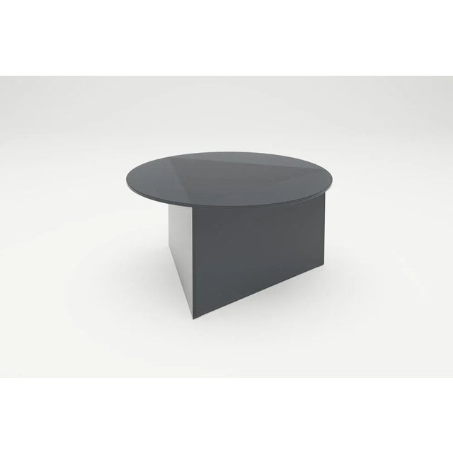 Satin glass Prisma circle 70 coffe table by Sebastian Scherer Dimensions: D70x H35 cm Materials: Solid coloured glass....