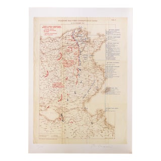 Bettino Craxi, Situation Forces Opposed in Tunisia, 26, Dec, 1942, Offset Bettino Craxi, 1997 For Sale