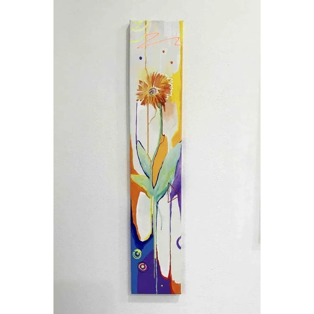 Alessandro Filetti, Gerbera Flower, Acrylic Paint & Posca, 2015 For Sale - Image 6 of 6