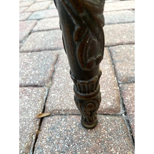 Vintage Hand-Carved Lion Console Table For Sale - Image 9 of 11