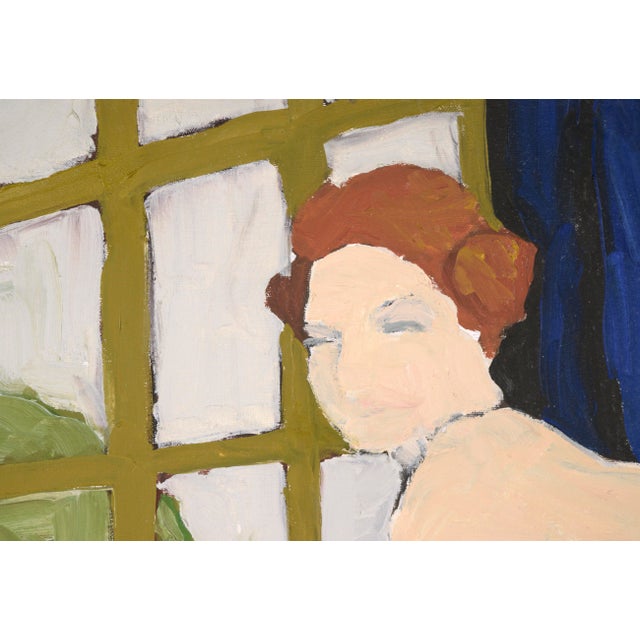 Nude by the Window, San Francisco Bay Area Figurative Movement 1966 by Thomas L. Tribby For Sale - Image 4 of 7