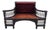 Antique Eastlake Victorian Style Upholstered Back Bench For Sale