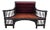 Antique Eastlake Victorian Style Upholstered Back Settee For Sale