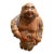 Vintage Japanese Kutani Moriage Hotei Laughing Buddha Statue 10.5" Hand Painted For Sale
